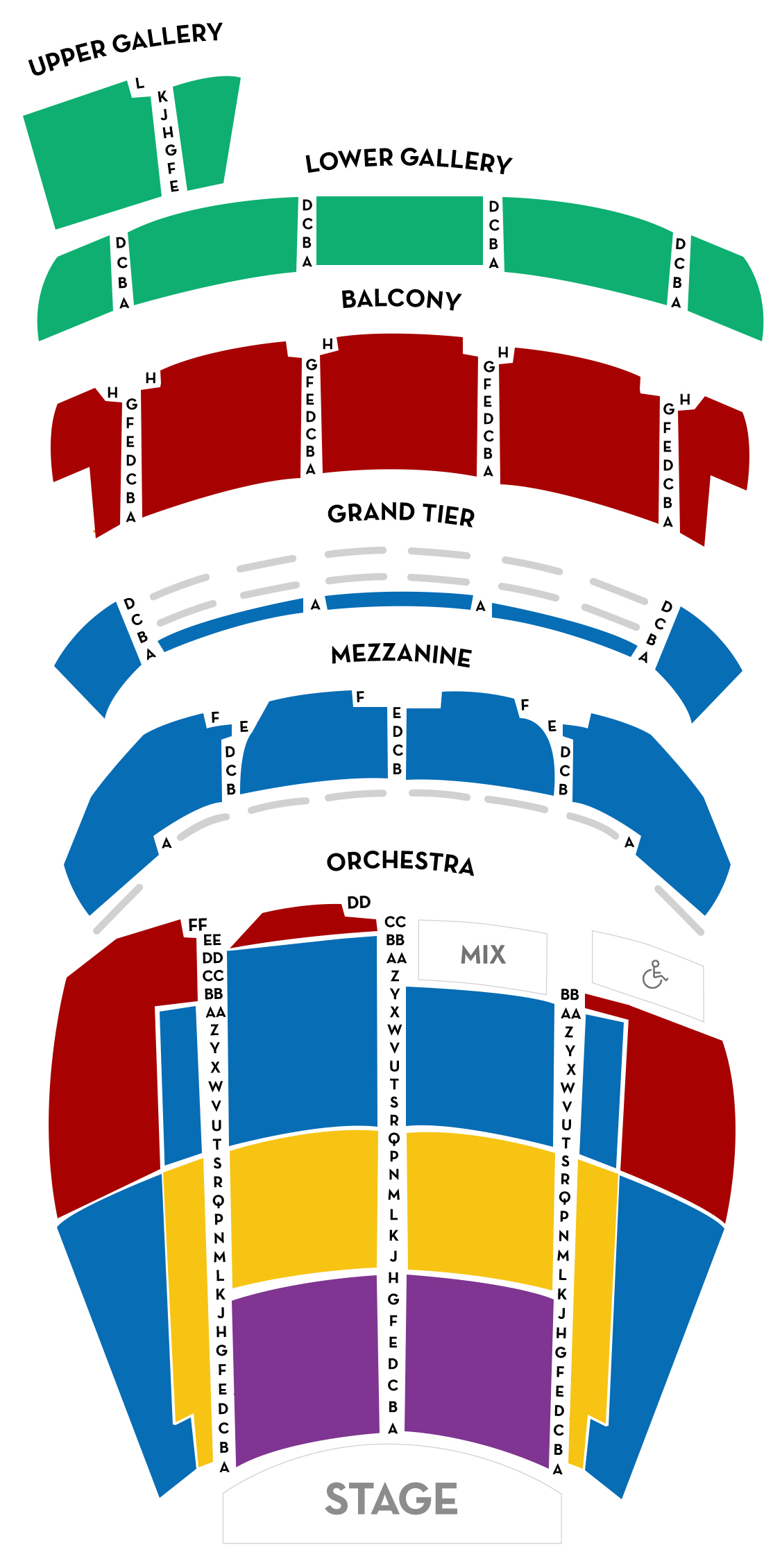 Seating Chart Orpheum Theatre Memphis