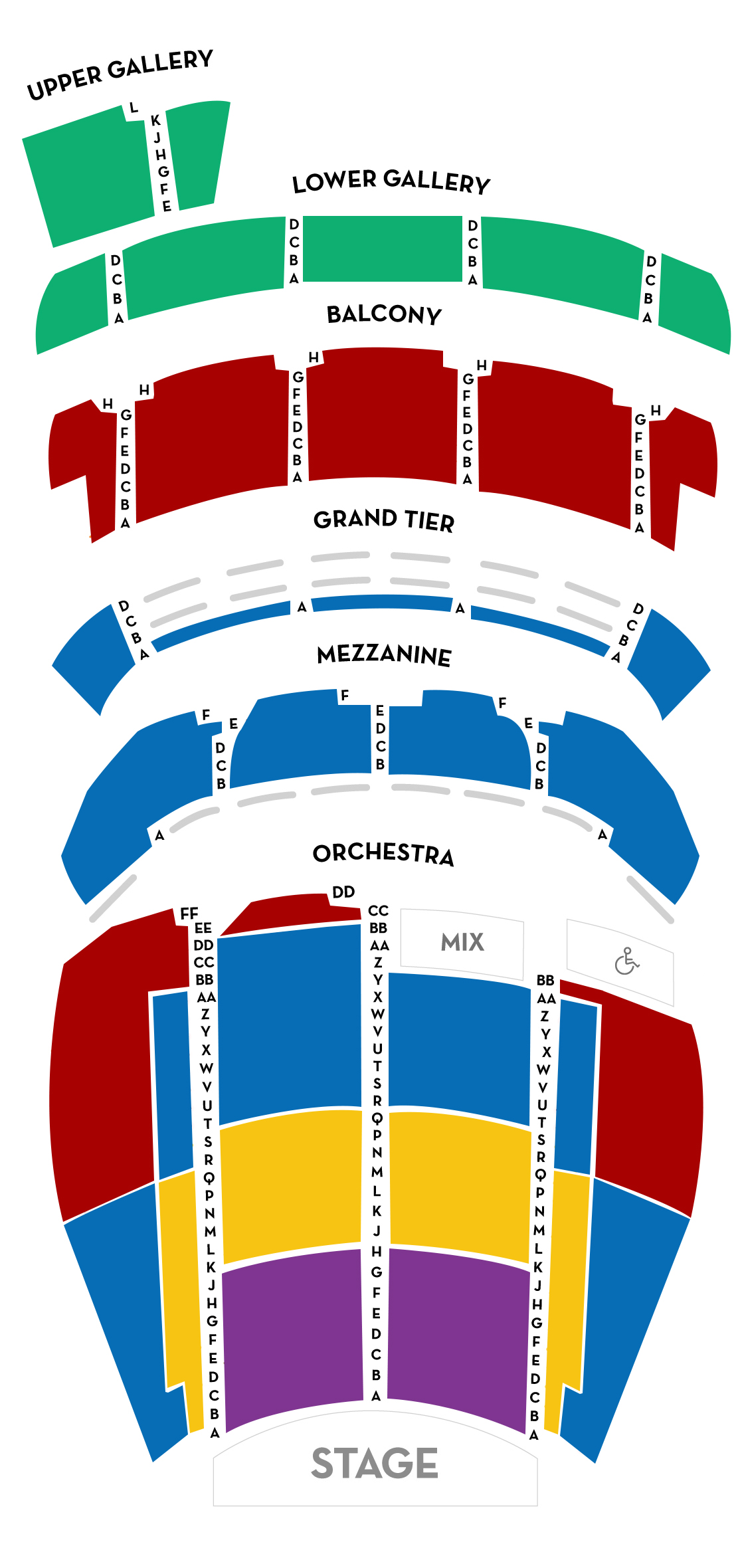 Seating Chart | Orpheum Theatre Memphis
